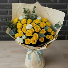 Букет цветов из:  Розы в Барда