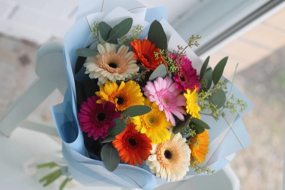 Букет цветов из: Герберы в Барда