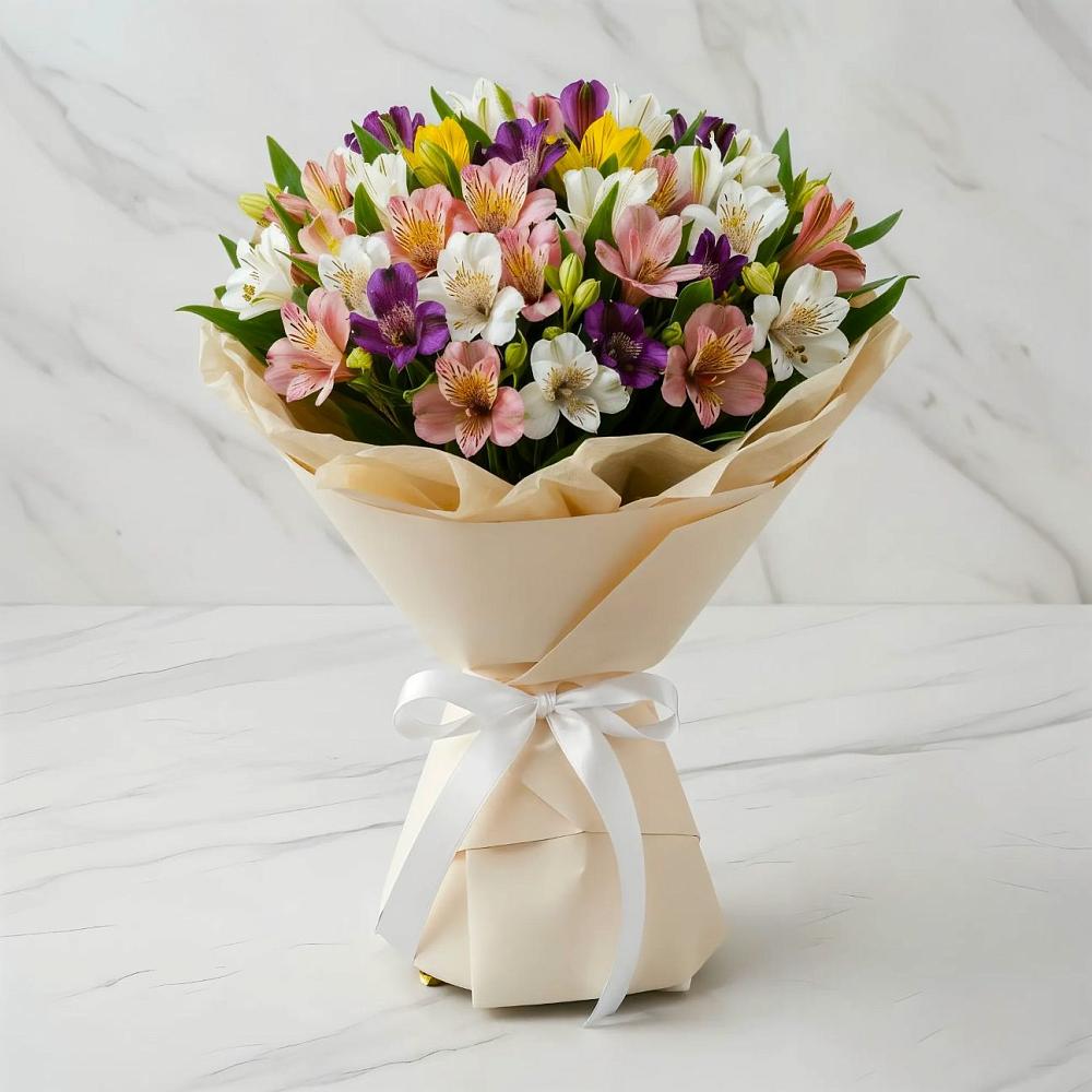 Букет цветов из: Альстромерии в Барда