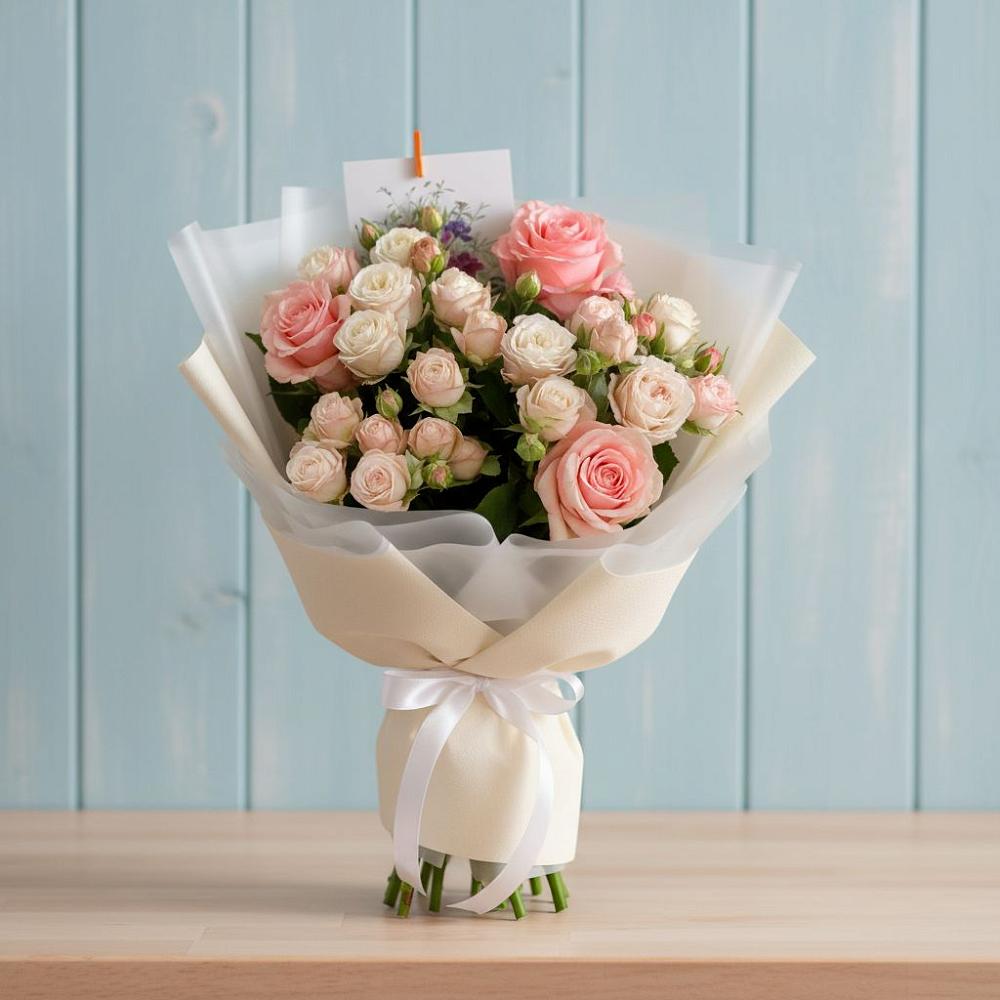 Букет цветов из: Розы в Барда