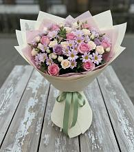 Букет цветов из:  Розы и Хризантемы в Барда