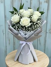 Букет цветов из:  Розы в Барда