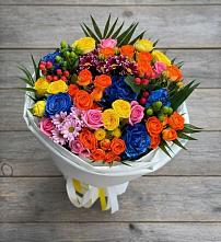 Букет цветов из:  Розы и Хризантемы в Барда