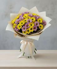 Букет цветов из:  Хризантемы #REPLACE_PRED# Барда