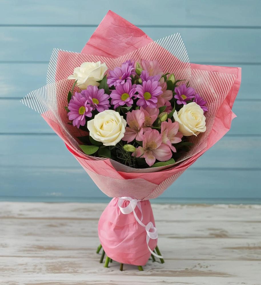 Букет цветов из: Герберы в Барда