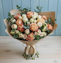 Букет цветов из:  Альстромерии и Розы #REPLACE_PRED# Барда